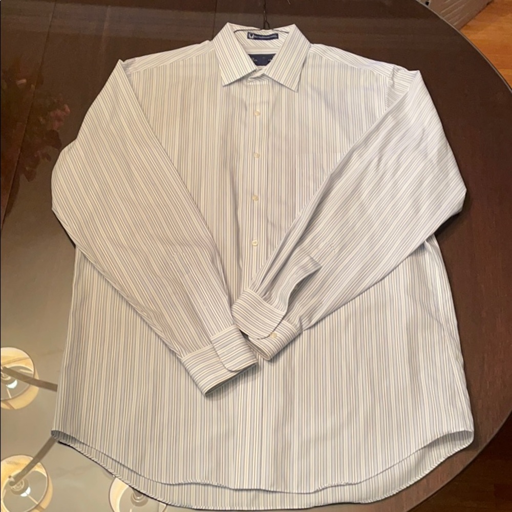 Alan Flusser Dress Shirt 16- 34/35